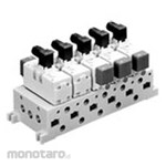 SMC 5 Port Solenoid Valve Manifold VV722 Series