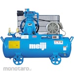 MEIJI AIR COMPRESSOR MFG. Automatic unloader compressor (reciprocating, tank-mounted, oil-lubricated)
