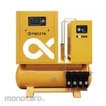 Baldor Air Compressor Tank Mounted with Dryer PMTK Series VSD Permanent Magnet with Touch Screen Controller