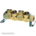 CHIYODA TSUSHO Free Joint 2 4WAY R3 / 8 (Manifold 4 Cabang)