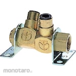 CHIYODA TSUSHO Free Joint 4 2WAY 4mm (Manifold 2 Cabang)