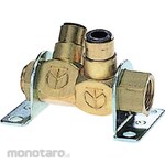 CHIYODA TSUSHO Free Joint 4 2WAY 6mm (Manifold 2 Cabang)