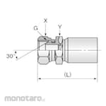 Bridgestone Coupling NJ Flare Swival 37° (Kopler)