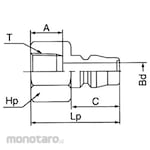 NITTO KOHKI Hi Coupler Plug For Male Screw Mounting