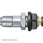 NITTO KOHKI Micro Coupler Socket (for Panel Mounting With Tube Fitter)