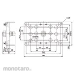 NITTO KOHKI Plate for Mounting Multi Coupler Plug Side