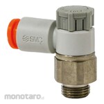 SMC Speed Controller with One-touch Fitting Face Seal R NPT Thread AS Series