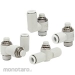 SMC Speed Controller with One-touch Fittings Stainless Steel Series AS-FG Series AS1001FG