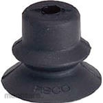 PISCO Bellows Type Vacuum Pad, Nitrile Rubber