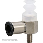 PISCO Vacuum Pad, Soft Bellows Type, Direct Mounting, Fixed, Outlet Side