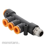 EMC One Touch-in Fitting ZPKB Series (inch) (Sambungan Triple)
