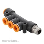 EMC One Touch-in Fitting ZPKD Series (Sambungan Triple)