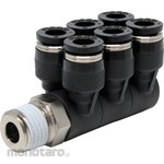 PISCO Tube Fitting Triple Twin Banjo