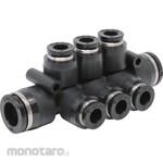 PISCO Tube Fitting Unequal Twin Triple Tee