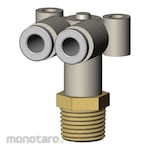 SMC One-touch Fittings Branch Union Elbow