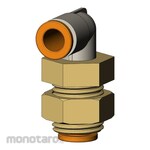 SMC One-touch Fittings Bulkhead Union Elbow