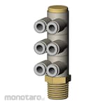 SMC One-touch Fittings Triple Branch Universal Male Elbow