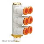 SMC Triple Branch Universal Elbow KQ2ZT without Sealant Inch Size