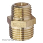 Non Brand Double Nipple Threaded Brass (Sambungan Lurus)