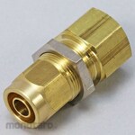 PISCO Brass Fastening Joint Female Bulkhead Straight