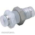 PISCO Tube Fitting PP Bulkhead Union P (Sambungan Lurus)