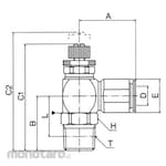 CHIYODA Speed Controller Metal Body (Katup Kontrol Pneumatik)