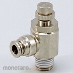 PISCO Speed Controller Brass Elbow (without Cover) (Katup Kontrol Pneumatik)