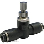 PISCO Speed Controller Low Flow Union Straight (Katup Kontrol Pneumatik)