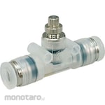 PISCO Speed Controller PP Type Union Straight (Katup Kontrol Pneumatik)