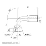 Nitta Moore Swage Coupling Hydraulic (Sambungan L Pipa)