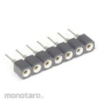 GB [Control Equipment] Round Pin Ic Socket [7 Pins X 1 Row] 2.54Mm Pitch