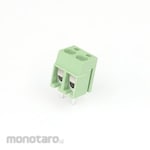 GB [Control Equipment] Terminal Block, 2-Pole, 5.08Mm Pitch, Green, Vertical Orientation