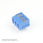 GB [Control Equipment] Terminal Block, 3-Pole, 5.08Mm Pitch, Blue, Horizontal