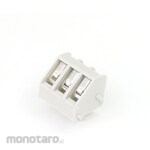 GB [Control Equipment] Terminal Block, 3-Pole, 5.08Mm Pitch, Gray, Angled