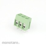 GB [Control Equipment] Terminal Block, 3-Pole, 5.08Mm Pitch, Green, Vertical Orientation