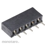 HARWIN Pcb Connection Socket, 5-Pole, 2Mm, 1-Row, Through-Hole Mounting