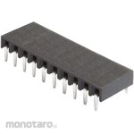 HARWIN Pcb Socket, 10-Pole, 2.54Mm, 1-Row, Through-Hole Mounting