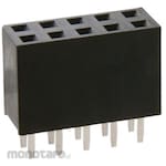 HARWIN Pcb Socket, 20-Pole, 2.54Mm, 2-Row, Through-Hole Mounting