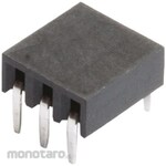 HARWIN Pcb Socket, 3-Pole, 2.54Mm, 1-Row, Through-Hole Mounting