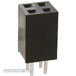 HARWIN Pcb Socket, 4-Pole, 2.54Mm, 2-Row, Through-Hole Mounting
