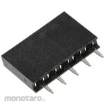 HARWIN Pcb Socket, 5-Pole, 2.54Mm, 1-Row, Through-Hole Mounting