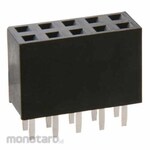 HARWIN Pcb Socket, 6-Pole, 2.54Mm, 2-Row, Through-Hole Mounting