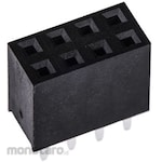 HARWIN Pcb Socket, 8-Pole, 2.54Mm, 2-Row, Through-Hole Mounting