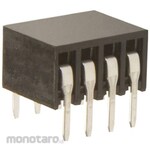 HARWIN Pcb Socket, 8-Pole, 2.54Mm, 2-Row, Through-Hole Mounting