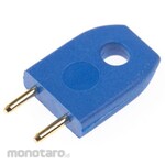 HARWIN Short Link D3086-97, Male, Straight, Blue, Top Closed, 2-Pole, 1 Row, 5.08Mm Pitch