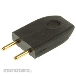 HARWIN Short Link D3086-98, Male, Straight, Black, Top Closed, 2-Pole, 1 Row, 5.08Mm Pitch