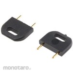 HARWIN Short Link D3088-98, Male, Straight, Black, Top Closed, 2-Pole, 1 Row, 10.16Mm Pitch