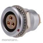 LEMO Lemo Circular Connector, 3-Way, Panel Mount, Egg.2B.303.Cll