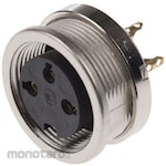 LUMBERG Lumberg Din Socket, 3-Pole, Female, Panel Mount