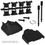 NORCOMP Norcomp D-Sub Backshell 970 Series 15 Position Standard D-Sub, Black, 970-015-040R011